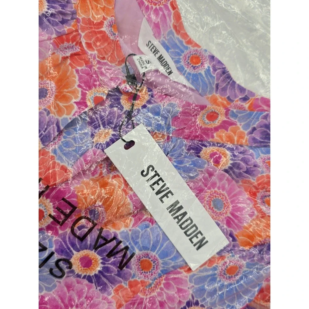 NWT Steve Madden Women's Leigh Mini Dress - Multicolor - Size S